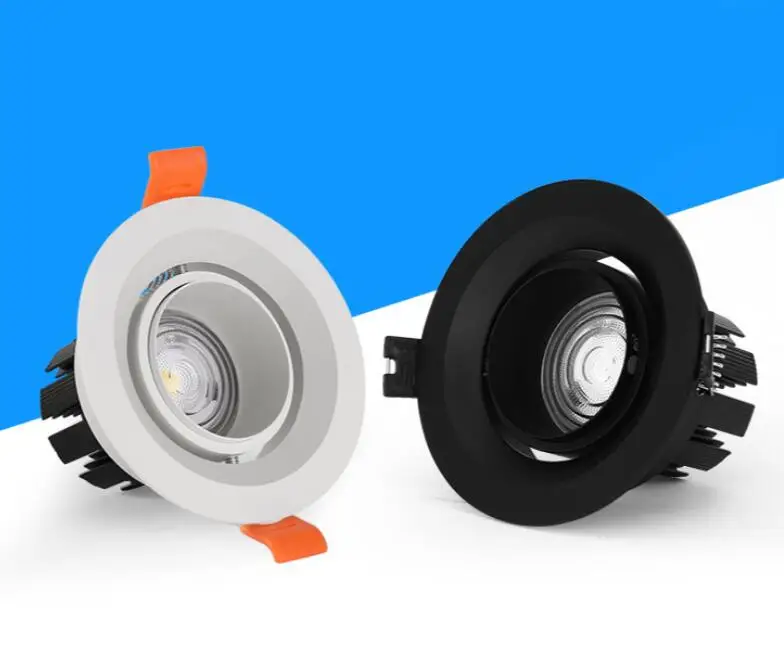 Приглушаемый светодиодный потолочный светильник с зумом 3 Вт 5 7 12 монолитный блок