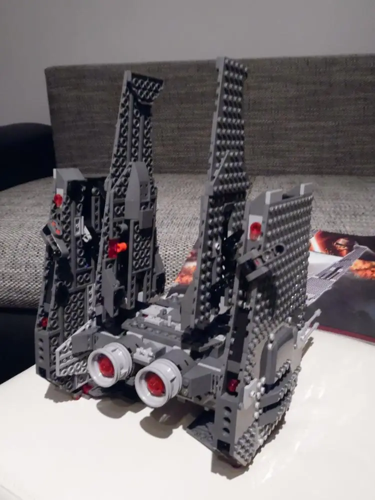 Строительный кирпич 75104 звезды план Wars Kylo Ren Command Shuttle модель 1053 шт. строительные