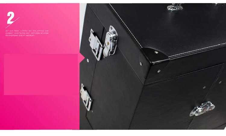 women necessaire makeup box professional Cosmetic luggage bag makeup trolley case large capacity