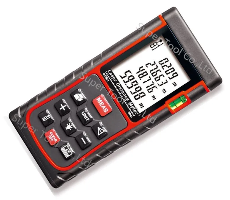 Цифровой лазерный дальномер измеритель пузырьковый уровня площадь