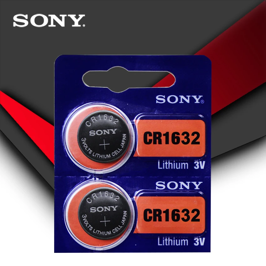 30 шт./лот sony CR1632 кнопки сотового Батарея для часы автомобиля удаленный ключевой cr 1632 ECR1632 GPCR1632 3 В литиевых Батарея