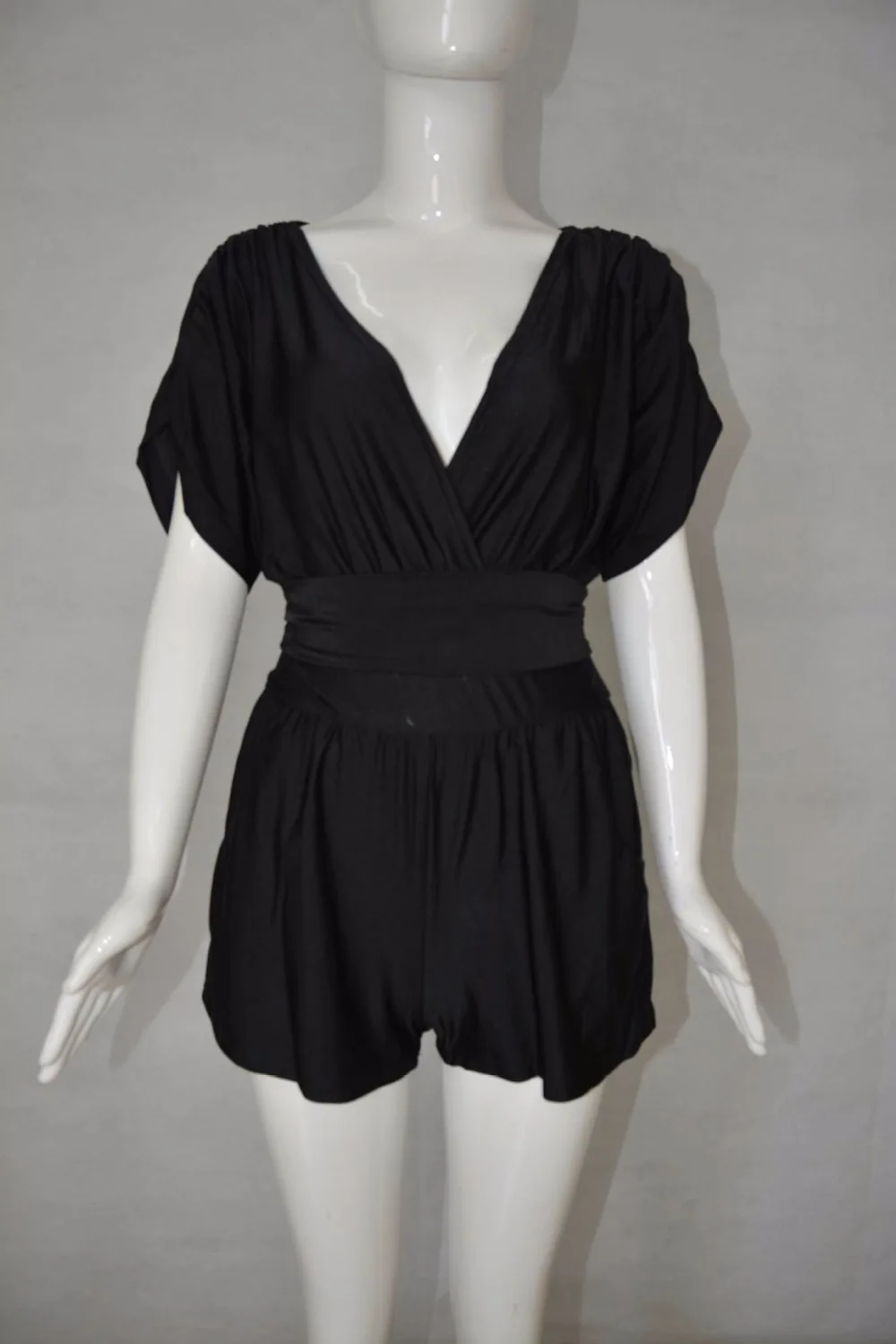 2016 лето женщины сексуальная кросс V шеи подведение передней короткие штаны