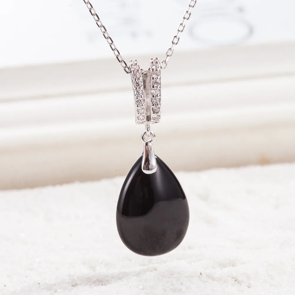 Подвеска из серебра 100% пробы с красным агатом в виде капли воды|pendant drop|pendant 925pendant