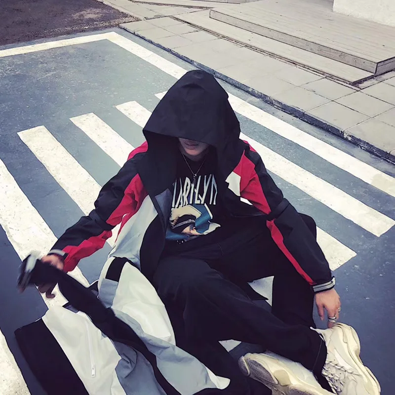 

Высококачественная Мужская одежда 2018 Осенняя модная уличная мужская куртка в стиле хип-хоп