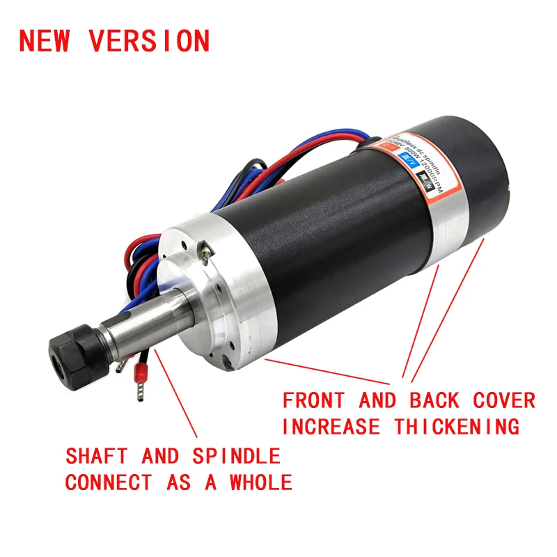 Новый 500W/0.5KW ER11 55 мм с бесщеточным двигателем ЧПУ мотор шпинделя + DC20 50V Драйвер