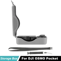 dji osmo pocket portable waterproof case handheld gimbal camera box neck wrist strap lanyard store 2 usb adapters carring box