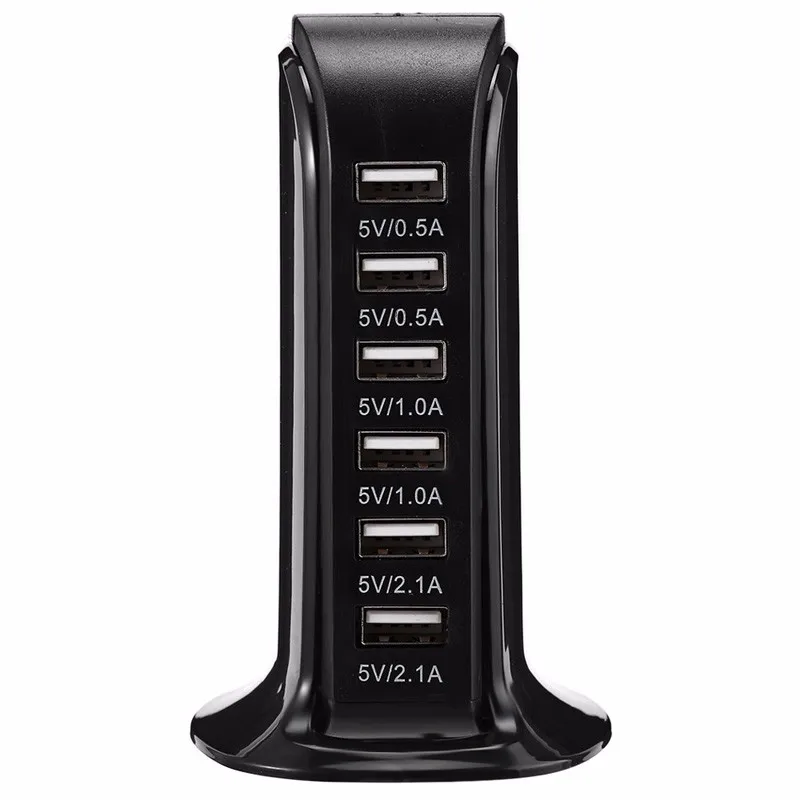 30 Вт Быстрая зарядка 6 портов USB быстрая розетка 6А настенное зарядное устройство