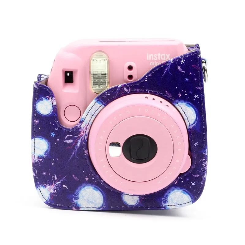 Для Fujifilm Instax Mini 8 8+ 9 Аксессуары для камеры цветы из искусственной кожи Защитная сумка на плечо Чехол