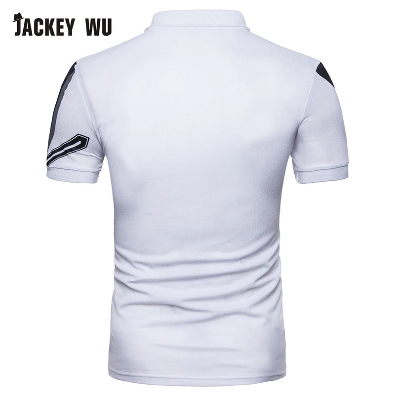 JACKEYWU новинка 2019 Мужская рубашка поло модная трендовая повседневная летняя с