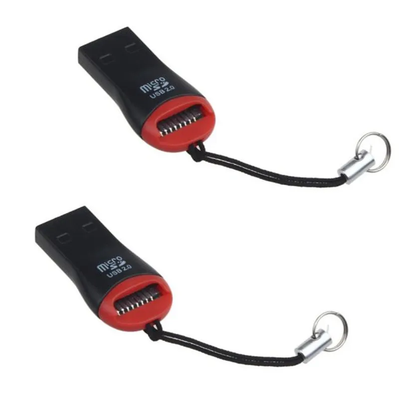 Новинка 2018 компьютерные аксессуары 2 шт. USB 0 Micro SD SDHC TF устройство для чтения карт
