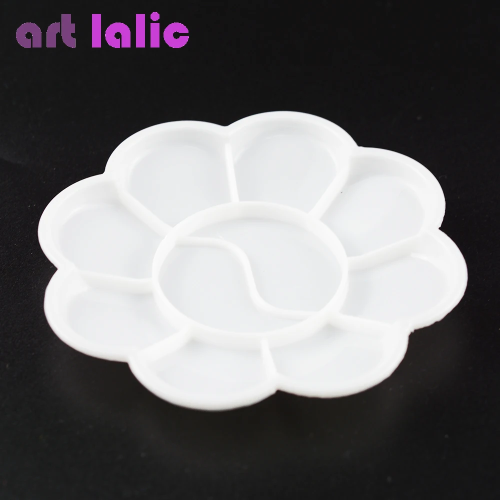 1 шт. пластиковая Палетка с белыми цветами сливы палитра для смешивания цветов