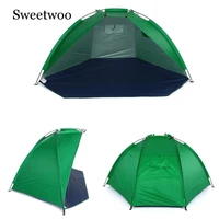 outdoor beach tent sun shed 2 people rugged 170t polyester sunshade fishing tent camping picnic walking park ultra light tent