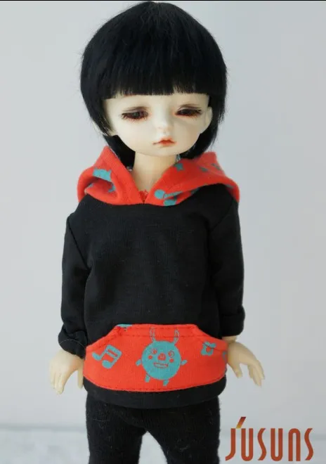 JD291 1/6 YOSD прекрасный блестящий короткий парик BJD 6-7 дюймов мохар кукла wigsbraid парик - Цвет: Black M1