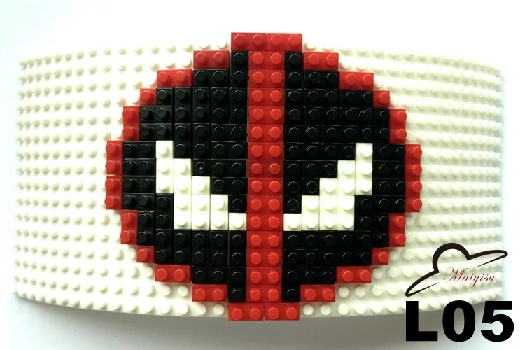 Зимняя вязаная шапка Кирпичи DIY дизайн заказной кирпич Snapback шапки съемные шапки для мужчин мозаика крутая шапочка - Цвет: Тёмно-синий