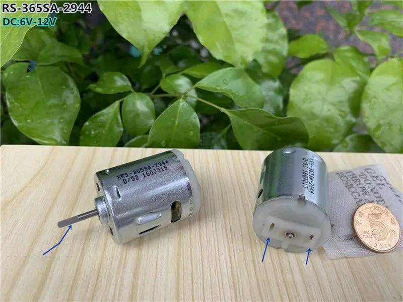 RS 365SA микро 365 двигатель постоянного тока 2 3 мм D вал 6V 12V 23500 об/мин высокого