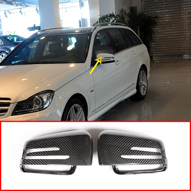 2X настоящая углеродная Крышка для Mercedes Benz A W176 B W246 C W204 E W212 Cla W117 Gla X156 Glk X204 Cls Class W218 |