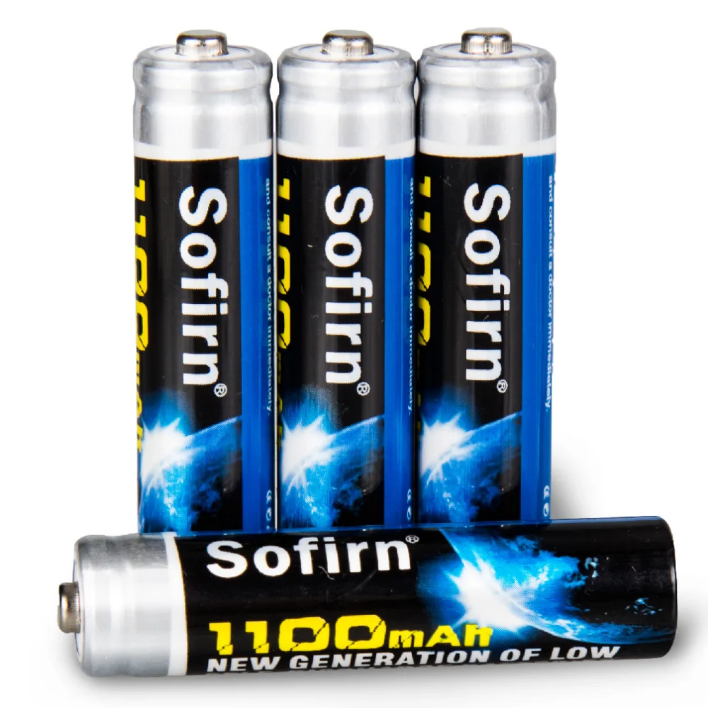 Sofirn 6 шт. AAA перезаряжаемая батарея 1100 мАч NIMH 1 2 В батареи для быстрой защиты от