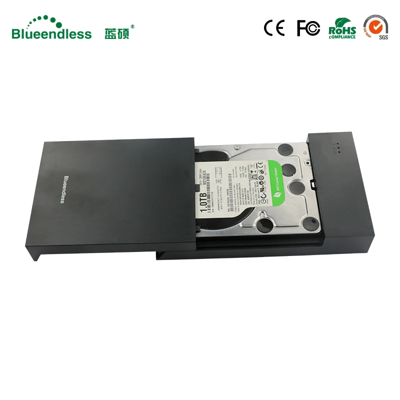 Tool Free 3.5'' Plastic Sata Hdd Case Power Hard Disk Caddy USB 3.0 Sata 6gbps Hdd Enclosures Suit for 8tb Sata Computer Hdd Ssd