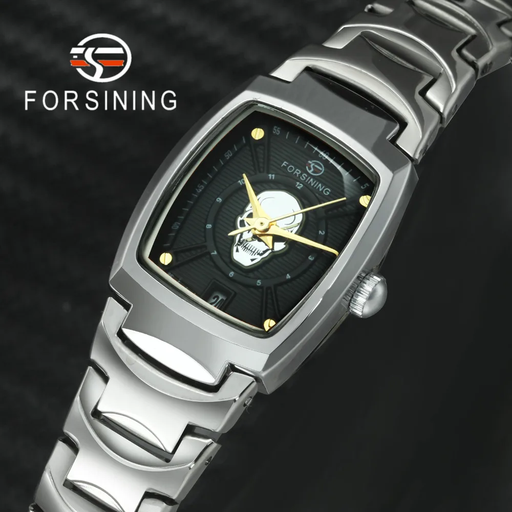 FORSINING 2019 новые модные повседневные Кварцевые женские наручные часы ремешок из