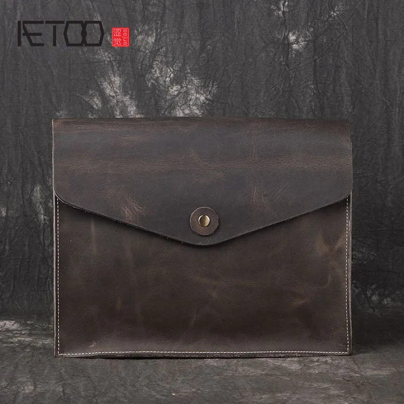 Фото AETOO новый первый слой кожаные сумки для мужчин и женщин Универсальный Плечо Косой