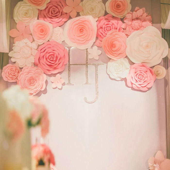 Набор гигантских бумажных цветов 40 шт. большой цветок бумажный для свадебной