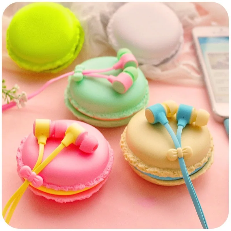 Наушники вкладыши AINGSLIM bests macaroon 3 5 мм с микрофоном и чехлом для телефонов Xiaomi Samsung