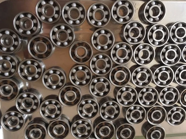 100 шт./лот Высокоточный Гибридный керамический подшипник ZrO2 из нержавеющей стали