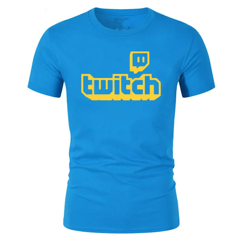 Twitch ТВ футболка Фиолетовый Игровой Топ Мужская футболка «геймер» отцы день веер подарки короткий рукав мужские футболки - Цвет: 19