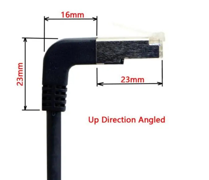 Сетевой Ethernet Кабель 2 угла вверх и 90 градусов cat5e 8P8C FTP STP UTP Cat 5e RJ45 фотосессия 0 4 м 1 3
