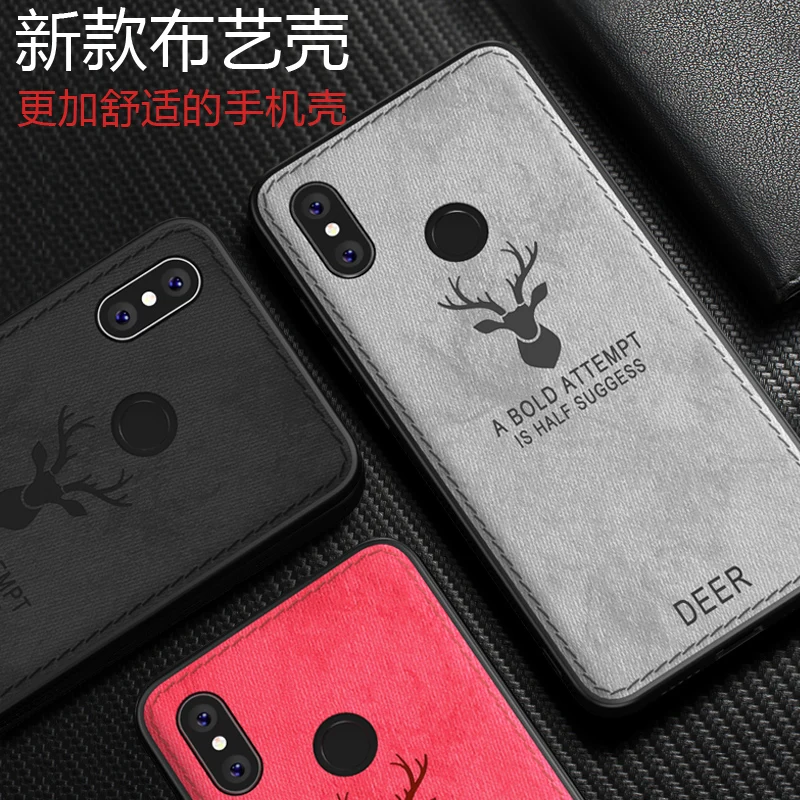 Для Xiaomi Mi Max 3 чехол силиконовый Край Ткань задняя крышка для Max3 олень шаблон coque |