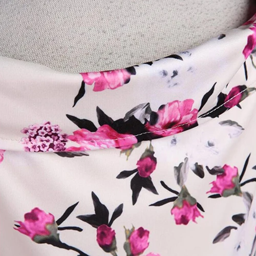 Женская Мода Лето Сексуальная Повседневная Цветочный Печати Рукавов Ремень V