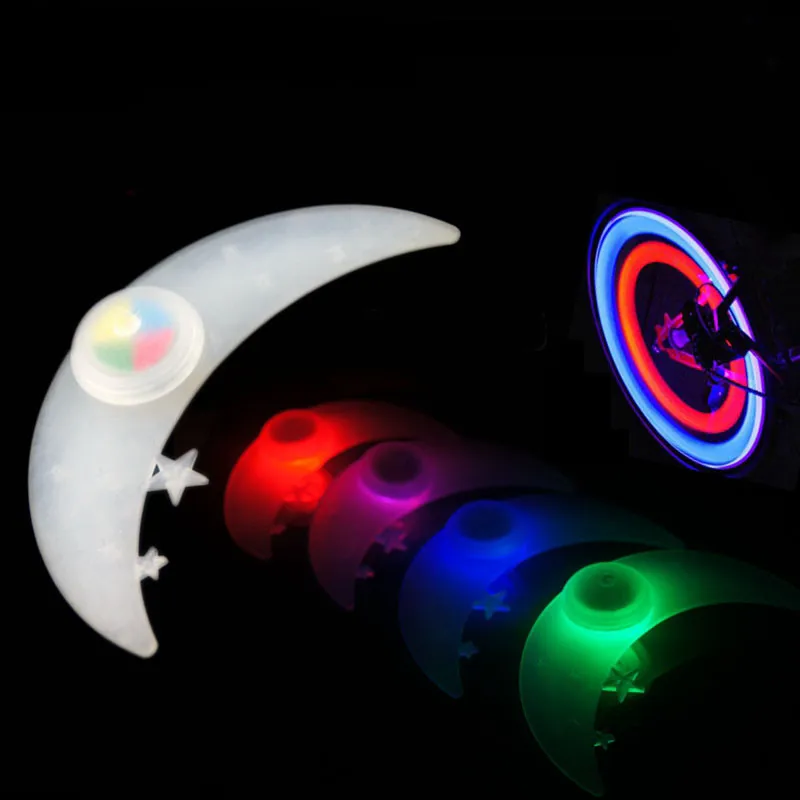 2 шт. светодиодный водонепроницаемый мигающий светильник с Луной для велосипеда