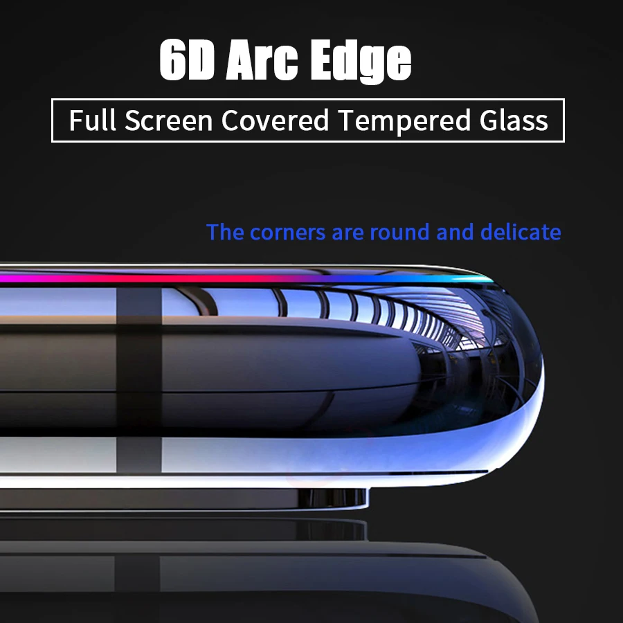 Защитное стекло закаленное 6D для Xiaomi Pocophone F1 Mi 9 8 SE A2 Lite Max 3 Redmi Note 7 6 5 Pro | Мобильные