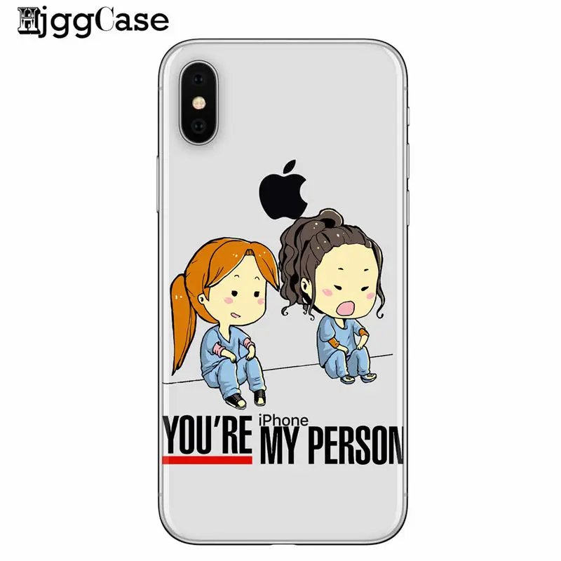 Чехол для телефона Greys Anatomy You're My Person iphone 7 6s 8 Plus 5 5S SE X XS MAX XR мягкий чехол huawei P9 P10 P20