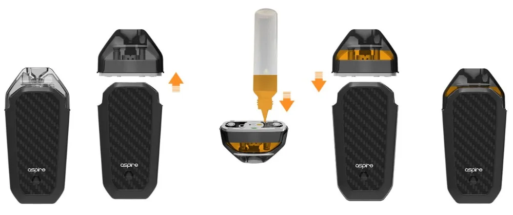 Электронная сигарета Aspire AVP AIO MTL стартовый комплект Pod Vape 2 мл емкость и 1,2 Ом катушка встроенный аккумулятор 700 мАч