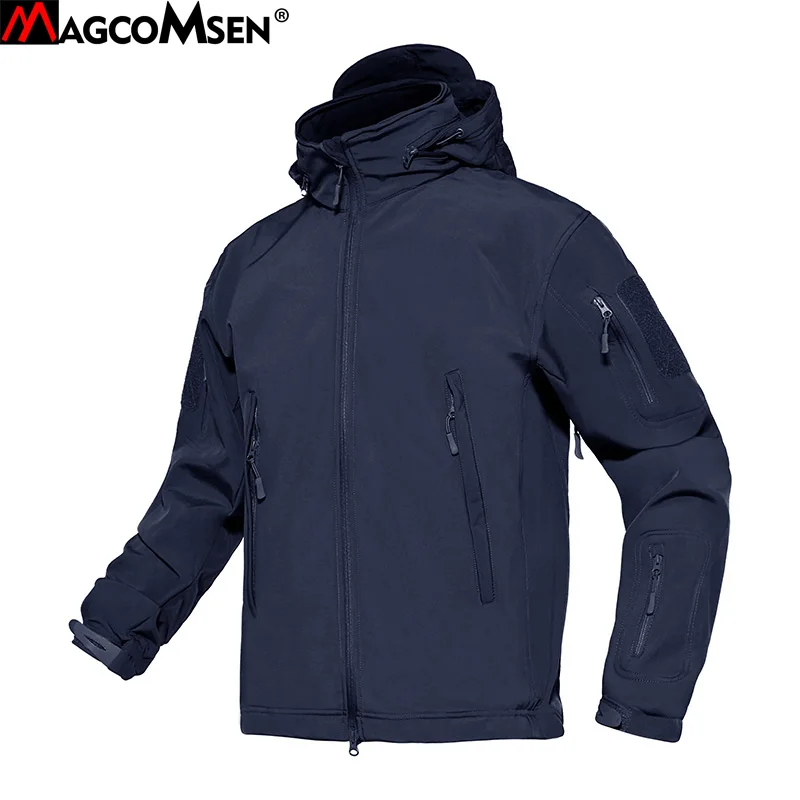 MAGCOMSEN куртки из материала софтшелл для мужчин, военная армейская тактическая куртка, ветронепроницаемая Водонепроницаемая Флисовая теплая Боевая куртка, одежда AG-OL-01