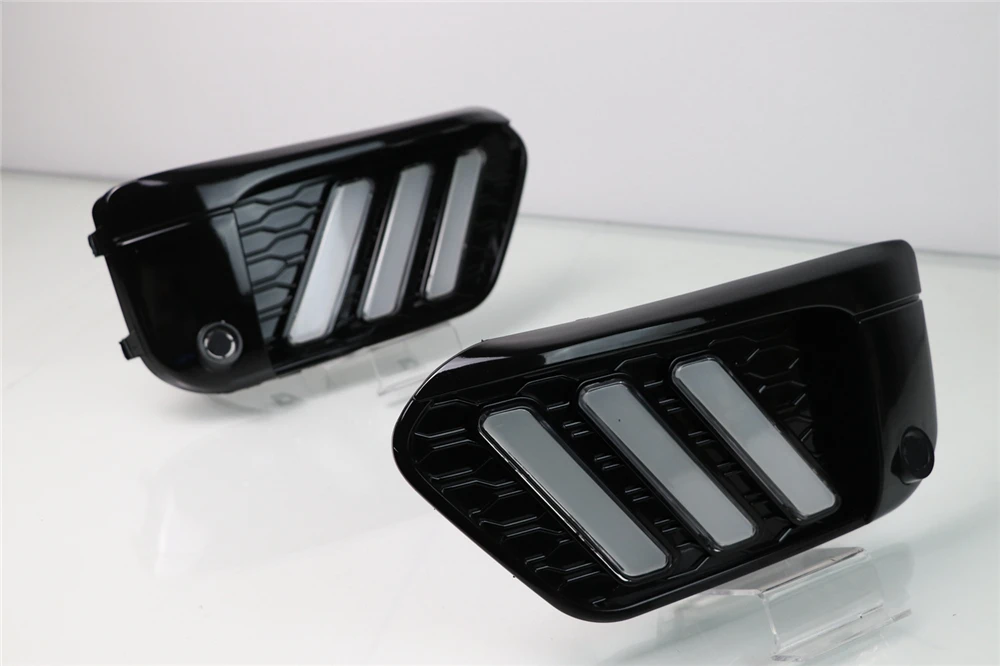 2 шт. светодиодный DRL Дневной светильник s Для BMW X1 F48 F49 2016 2017 2018 2019 с желтым сигналом