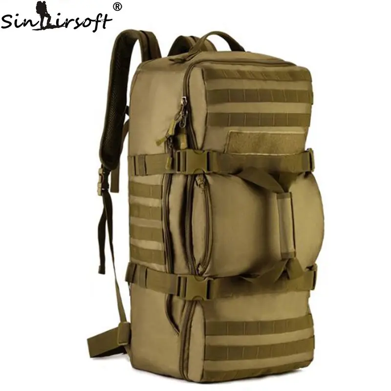 

SINAIRSOFT 60L нейлон тактическая сумка рюкзак военный сумка военная рюкзак туристический для походов рюкзак камуфляж LY0058