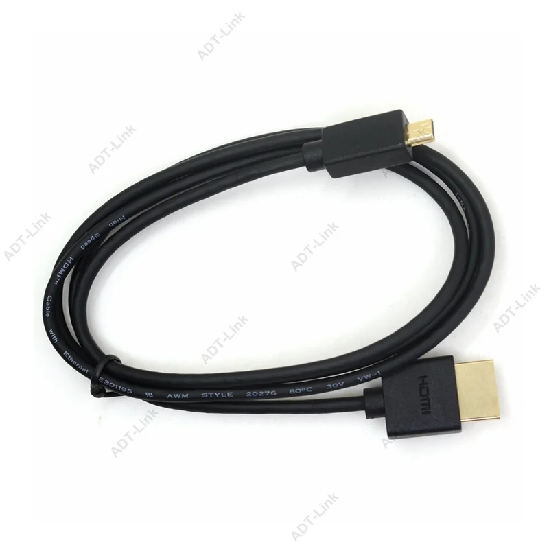 OD 3,0 мм супер мягкий тонкий Micro HDMI штекер HDMI и Mini HDMI Мужской кабель 2k 4k hd@ 60hz светильник-вес портативный
