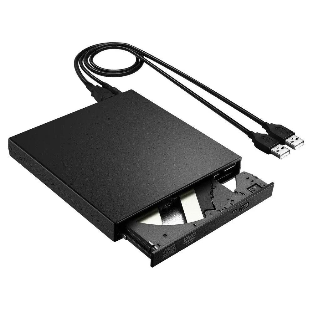 Внешний оптический привод DVD ROM USB 2 0 CD/DVD-ROM устройство записи тонкого портативного