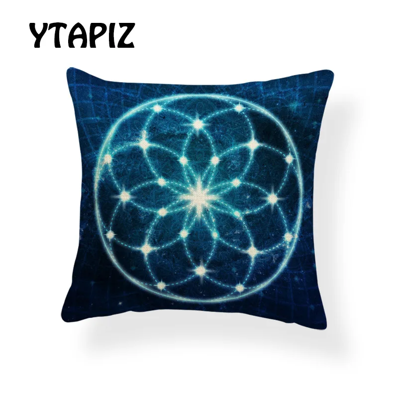 Красочные геометрические подушки набор синий красный фиолетовый желтый зеленый