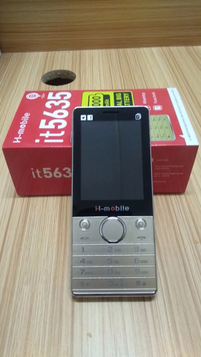 Оригинальный H mobile IT5635 Две сим карты 2 8 ''Экран Fm MP3 громкий динамик 3000 мАч