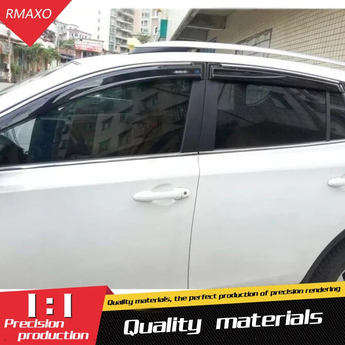 Для Toyota Previa RAV 4 Пластик оконный козырек Vent Оттенки Защита от солнца дождь дефлектор гвардии для Toyota Previa RAV 4 авто аксессуары 4 шт./компл