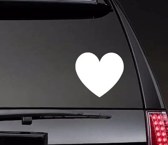 

Solid Heart Car Body Stickers Window Door Decal Funny Top Quality Waterproof ZP0275