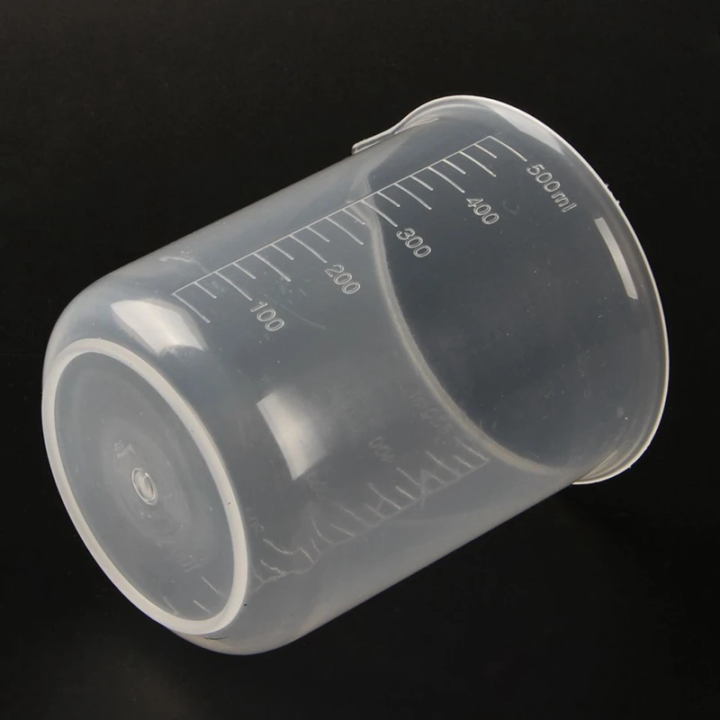 50/150 500 мл прозрачные пластиковые beakers выпускник|Лабораторный цилиндр| |