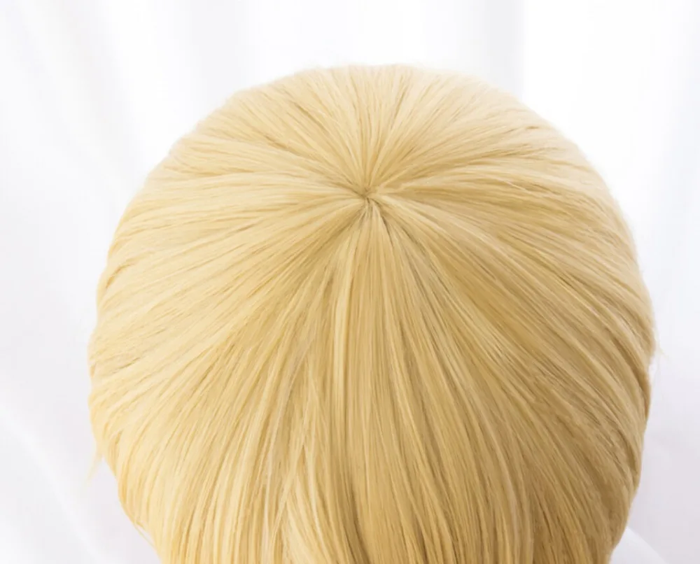 Парик для косплея из аниме Сан-эугео короткие пушистые искусственные волосы