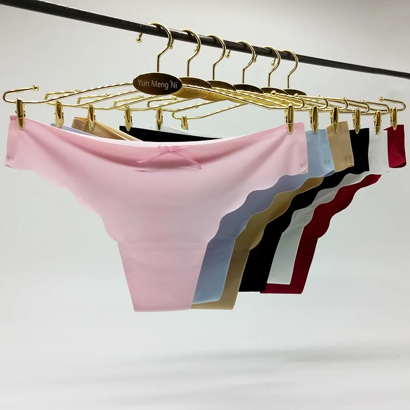 Модные женские трусики со средней посадкой стринги сексуальные волнистые края