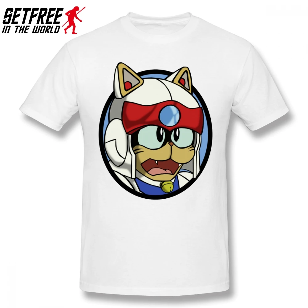 Мужская футболка с коротким рукавом Samurai Pizza Cats популярная хлопковая большие