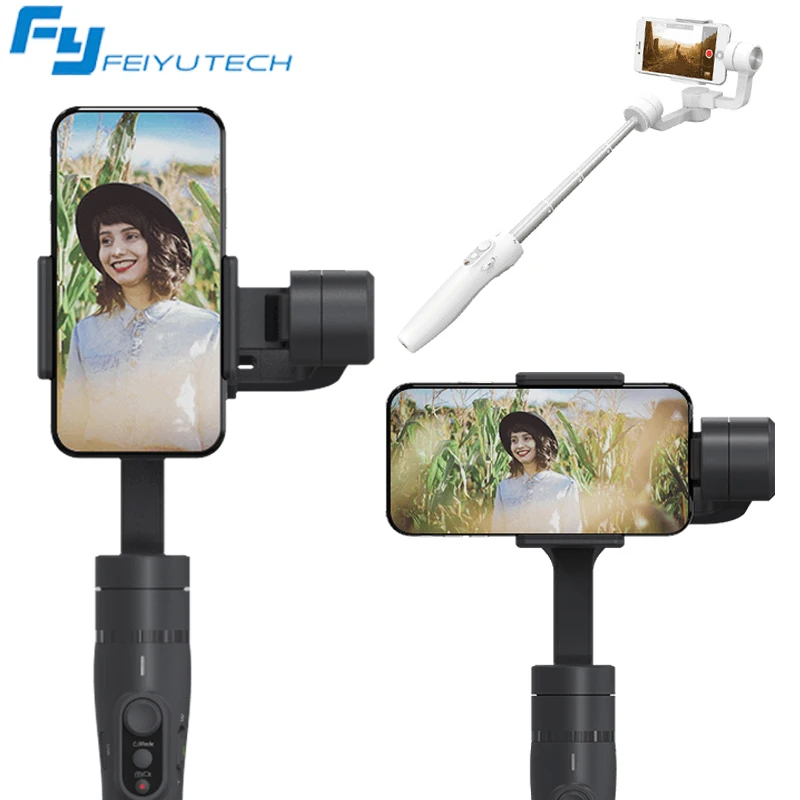 Feiyu Vimble 2 выдвижной ручной 3 осевой стабилизатор видео для iPhone Samsung Gopro Xiaomi yi 4k PK Smooth