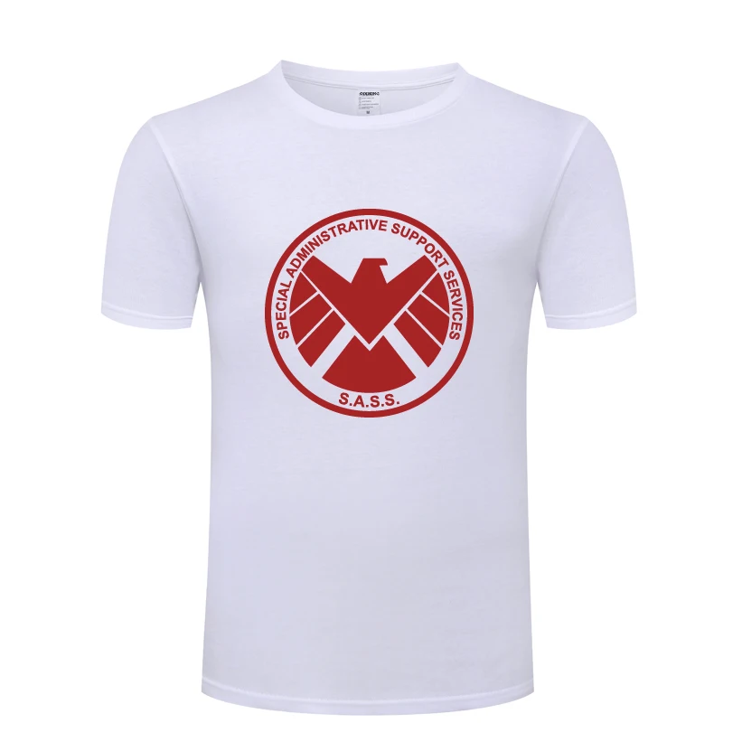 Агенты Щ. И. Т. Щит САСС для мужчин футболка 2019 новый короткий рукав O средства